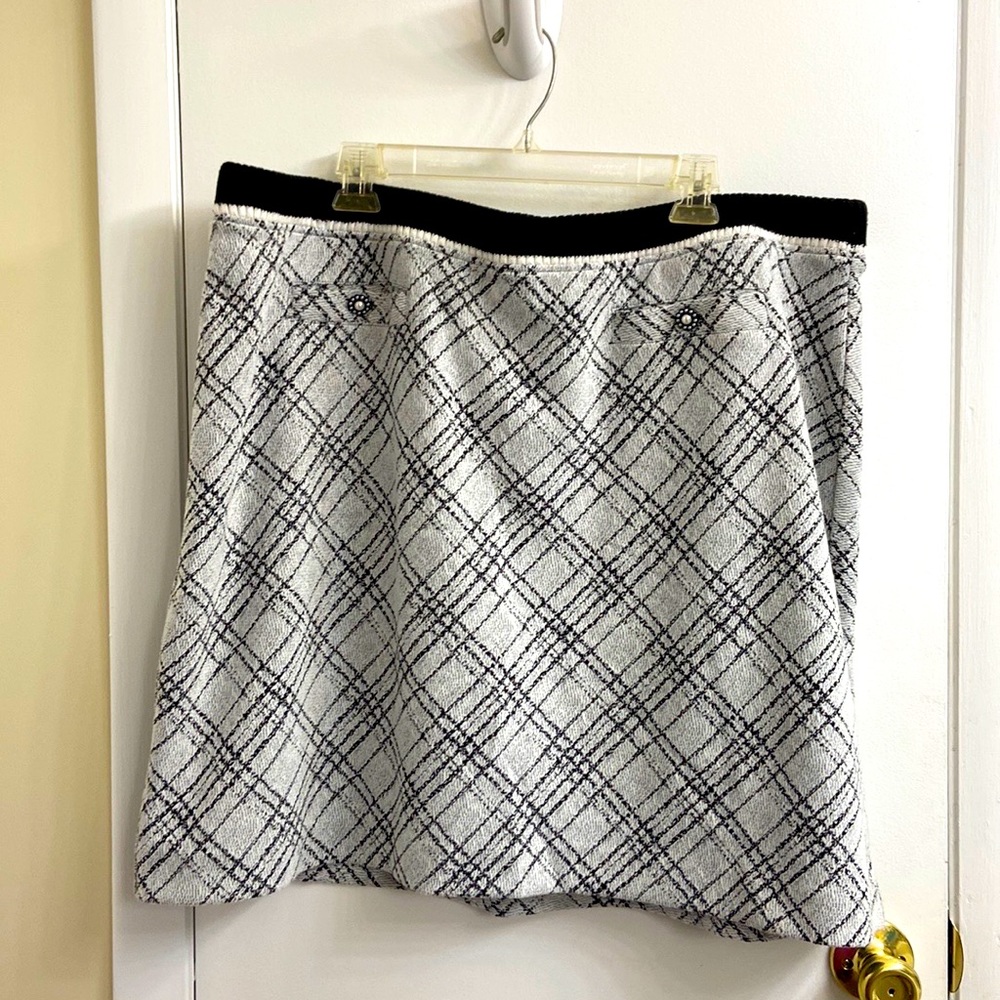 Karl brocade mini skirt